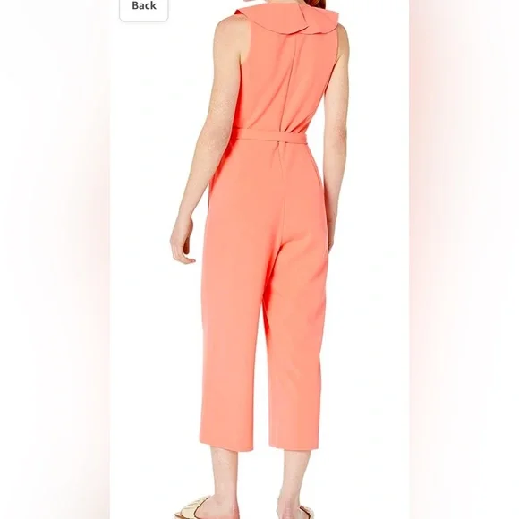 SWEET NWT Tommy Hilfiger Sleeveless Ruffled Jumpsuit Sz 14 - Picture 2 of 8